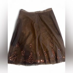 Brown Sequin Skirt